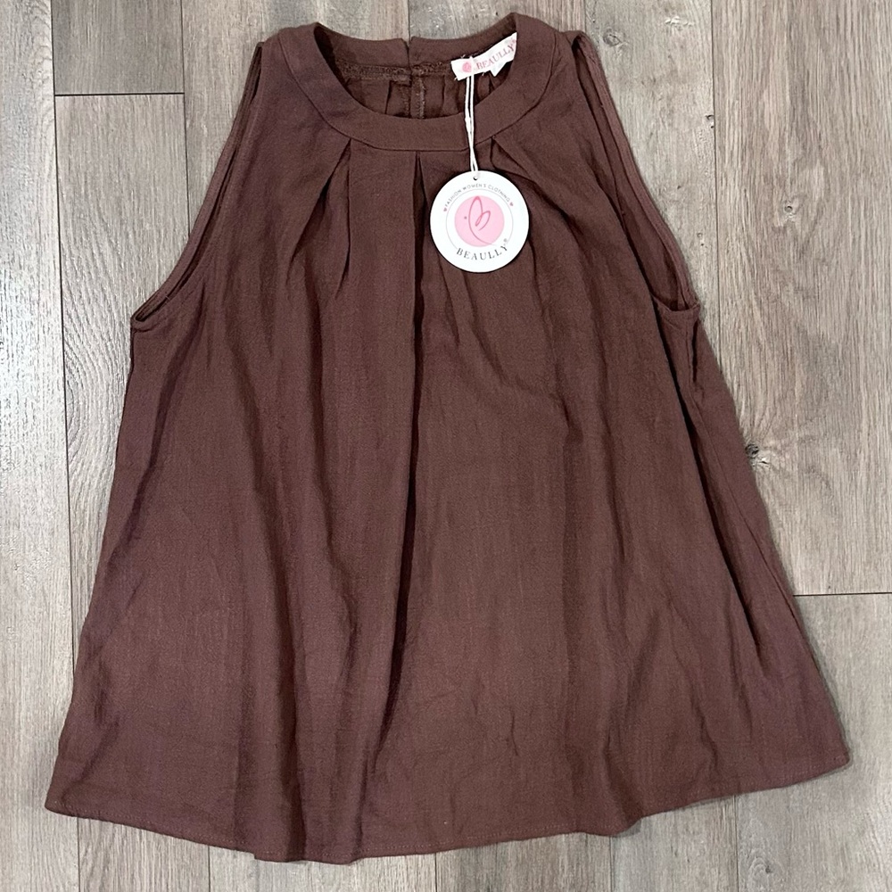 Elegant Brown Women's Shirt